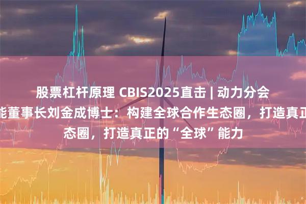 股票杠杆原理 CBIS2025直击 | 动力分会理事长/亿纬锂能董事长刘金成博士：构建全球合作生态圈，打造真正的“全球”能力