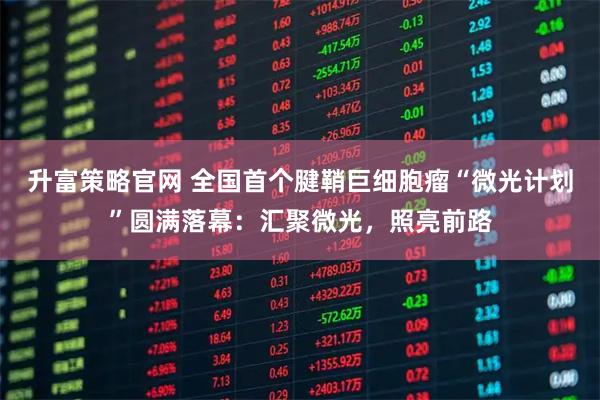 升富策略官网 全国首个腱鞘巨细胞瘤“微光计划”圆满落幕：汇聚微光，照亮前路